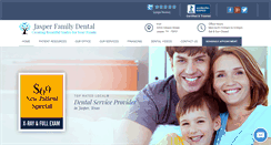 Desktop Screenshot of jasperfamilydental.com